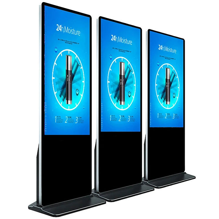 Floor Standing Interactive Advertising Screen Equipment Vertical LCD Digital Display 55 Inch Touch Screen Kiosk