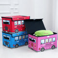 Cartoon Car Kid Laundry Basket Cartoon Pattern Foldable Toy Storage Bucket Picnic Dirty Clothes Basket Organizer Box