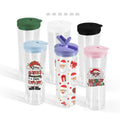 20oz Double Wall Snow Globe Tumbler Pre- Drilled Hole Plastic Tumbler Acrylic Tumbler for Vinyl UV DTF Drinking Coffee Mug