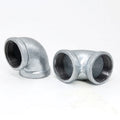 BSPT Female Male Threaded Connector Gi Malleable Iron Metal Steel Pipe Fittings 90 Degree Elbows Tees Supper Factory