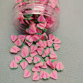 Soft Clay Pink Heart Peach Slices Polymer Sprinkles for Crafts Making DIY Mud Filling Decoration Action Accessories