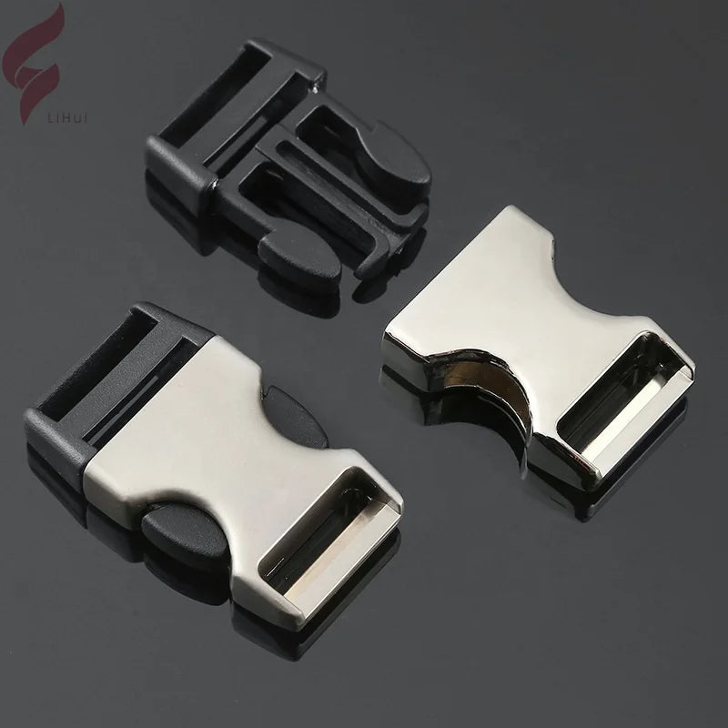 Lihui Direct Manufacturer's Custom Logo Zinc Quick Release Dog Collar Buckle Paper Snap Shoes Belts Backpacks Plate Tag