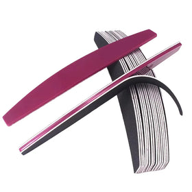 Disposable Nail File with Plastic Core Self-Adhesive Sanding Paper Double Sided Salon Manicure Replaceable Nail File