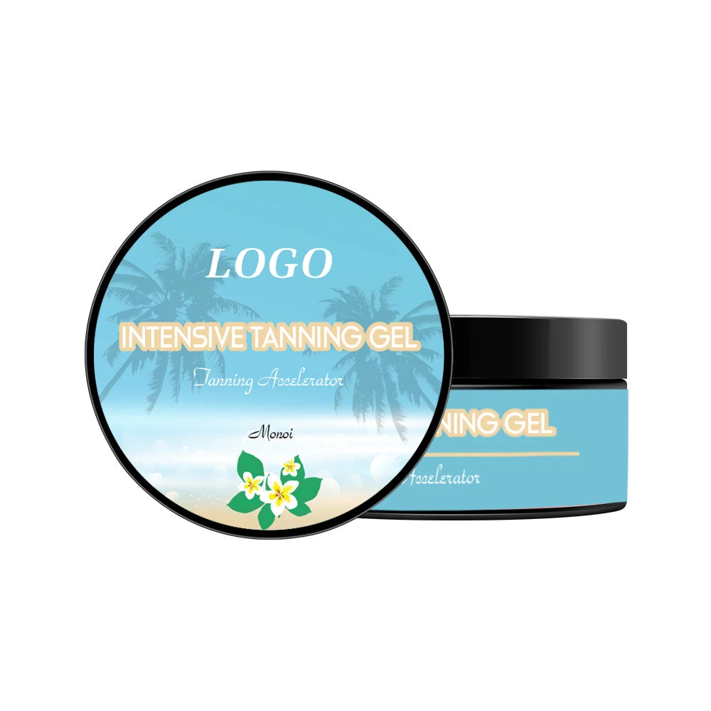 AiXin Private Label 100G Dark Skin Instant Bronzed Butter Monoi Intensive Tanning Gel Self Tanning Accelerator Balm Tan Cream