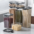 5 Pieces BPA Free Premium Airtight Stackable Food Containers Plastic Organizer Food Storage Boxes Bins Lid Storage Container