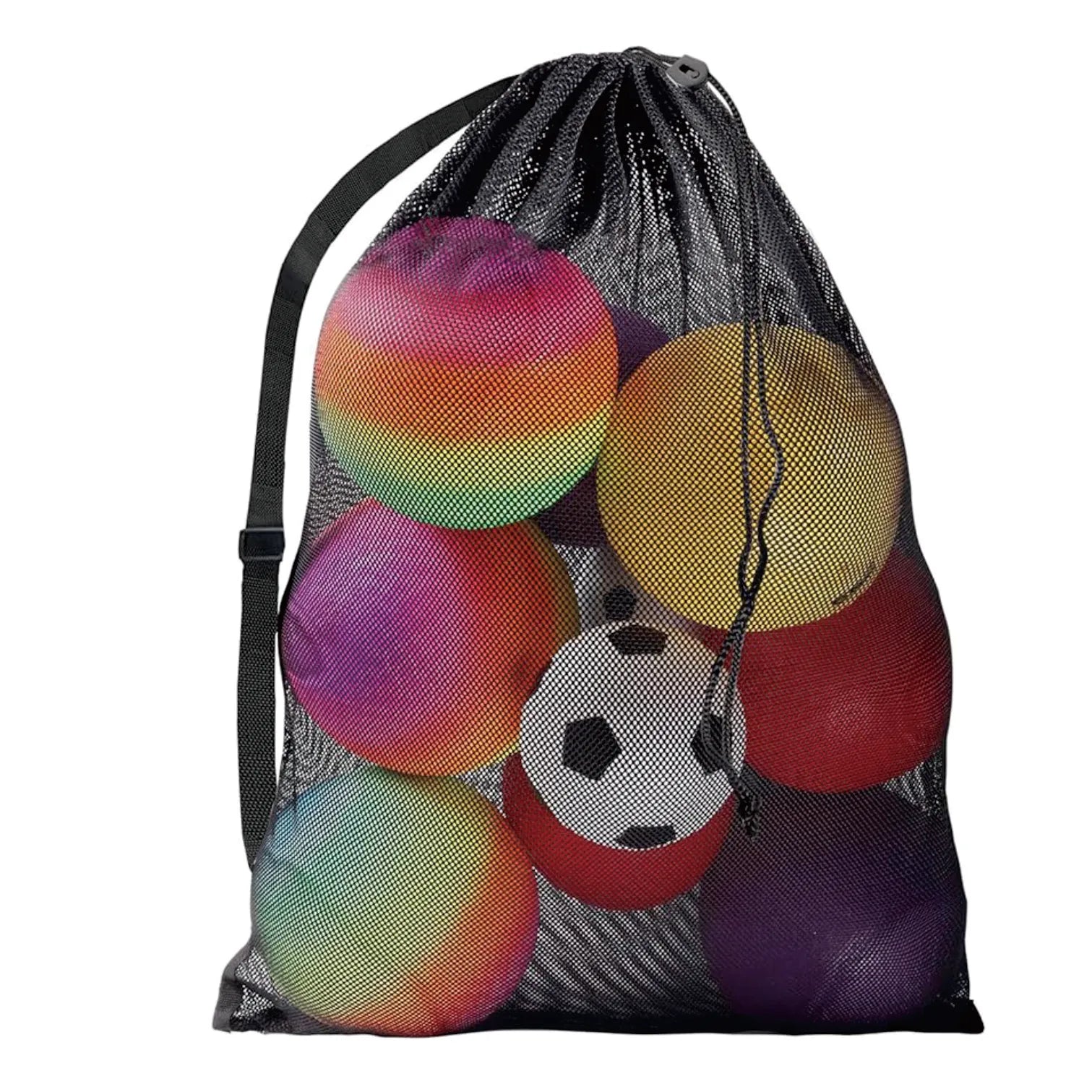 Extra Large Mesh Sports Ball Drawstring Bag for BasketballVolleyballSoccer.Mesh Sports Equipment Bag for GymScuba Gear