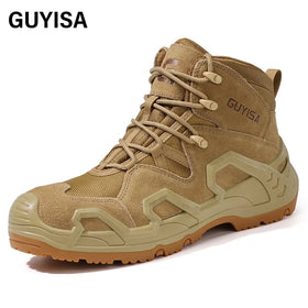 GUYISA High Quality New Safety Work Boots Waterproof and Non-slip Industrial Safety Boots