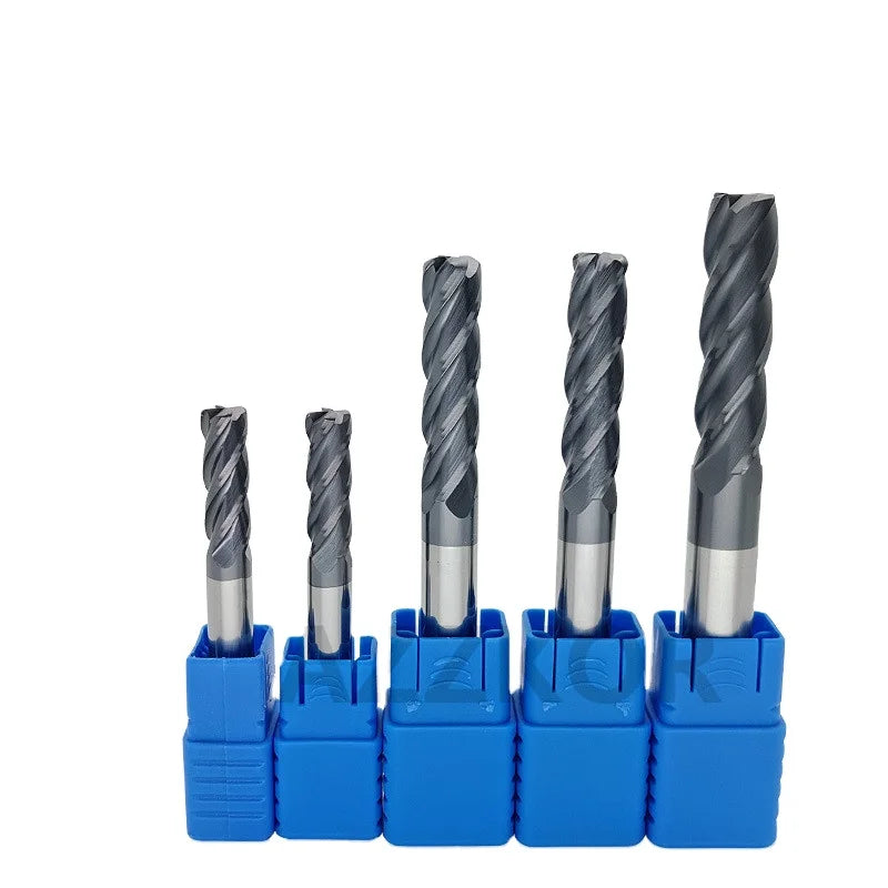 Lengthening Hrc50 Corner Roughing Alloy Coating Tungsten Steel Tools 100L Cnc Top Milling Cutter Kit