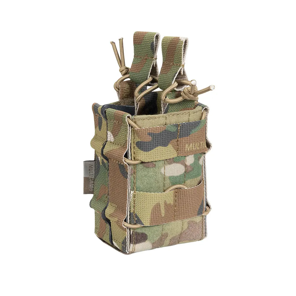 Adjustable Elastic Single Double Decker Magazine Pouch Tactical Utility Magazine Pouch for Hunting
