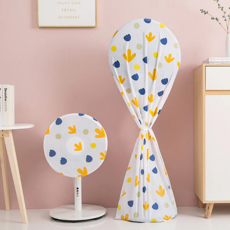 Household Decor Creative Electric Fan Cover Dust Proof Waterproof Anti Fouling Fan Package Cloth Cover