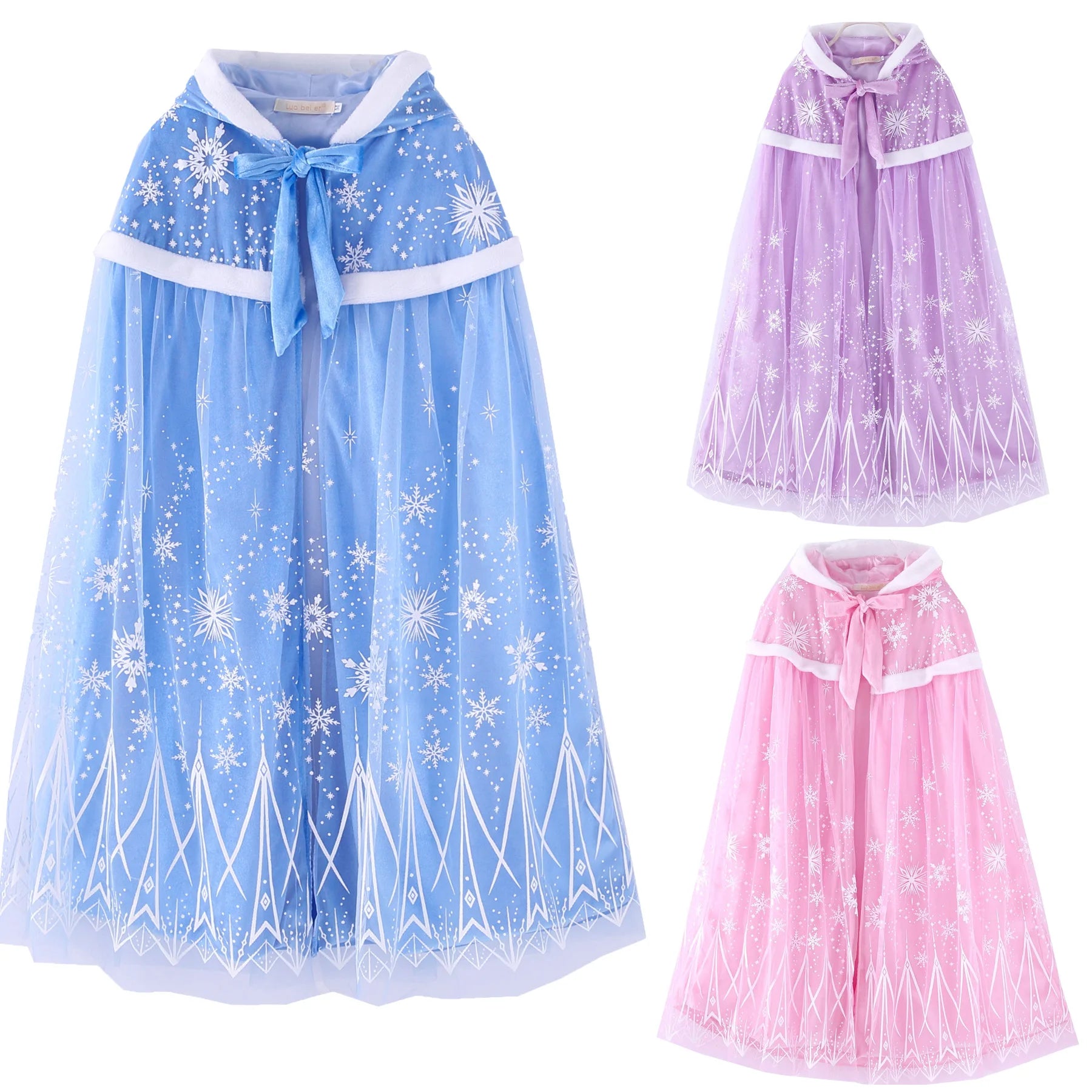 Wholesale Winter Princess Cape Kids Girl Velvet Capes Elsa Anna Autumn Long Cloak Polyester Costume