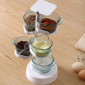 Five-layer Three-dimensional Rotating Seasoning Box Household Portable Kitchen Storage Organizer Transparent Seasoning Box