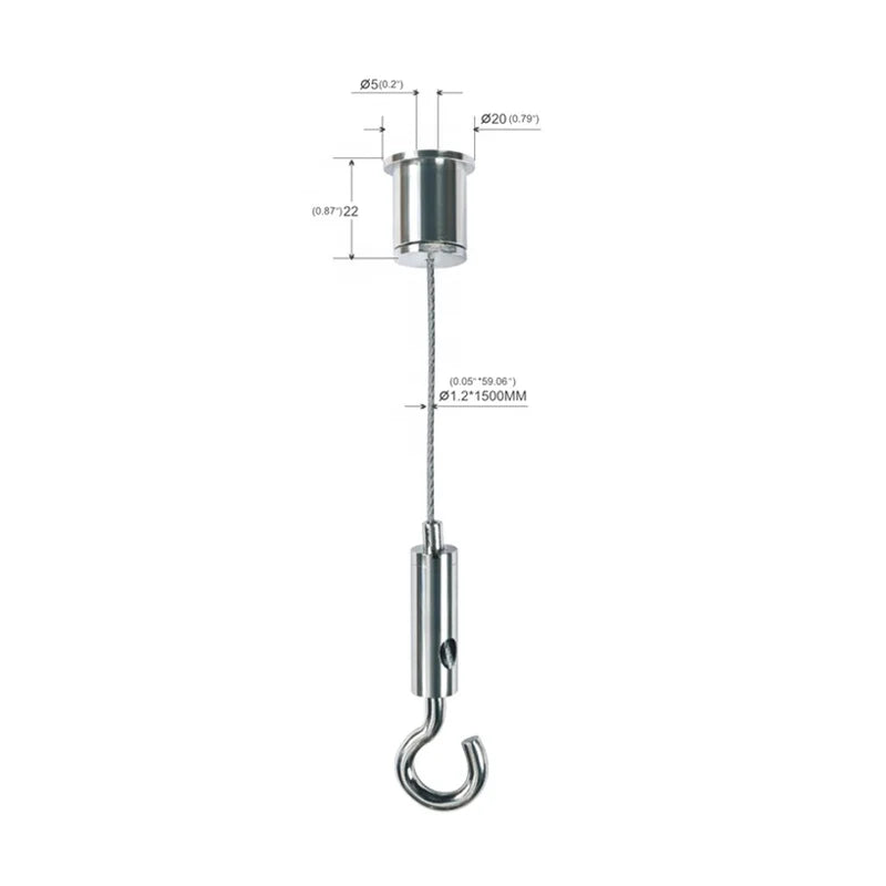 Hot Selling Suspension Kit LED Light Hanging Steel Wire Rope for Pendant Lights