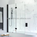 YL Hot Sales Black Shower Hinges with Stainless Steel Bathroom Clip