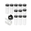 100ml Food Grade Clear Plastic Shaker Bottle Herb & Spice Tools with Flip Lid for Seasoning & Pepper Storage Spice Jar