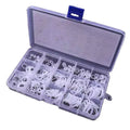 White 225PCS 15 Sizes VMQ O Ring Silicone Washer Sealing Assortment  Ring Kit High Temperature Flexible Silicone Gasket