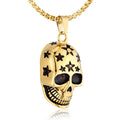 Europe and America Domineering Skull Necklace Men Personality Ghost Head Pendant HipHop Punk Skull Jewelry