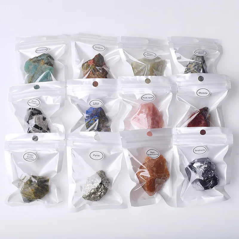 Natural Crystal Quartz Minerals Specimen Amethyst Rose Quartz Irregular Shape Rough Rock Stone Reiki Healing Home Decoration