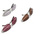 Y2k Rimless Sunglasses Women Metal Frame Glasses Luxury Brand Chic Cat Eye Sun Glasses Ocean Film Shades Frameless Oval Eyewear