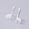 REETI 925 Sterling Silver Giraffe Stud Earrings for Women Elegant Wedding Jewelry
