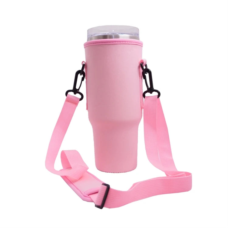 Best Selling Water Bottle Holder for 40oz Stanley Quencher Water Bottle Carrier Bag Sleeve With Adjustable Shoulder Strap