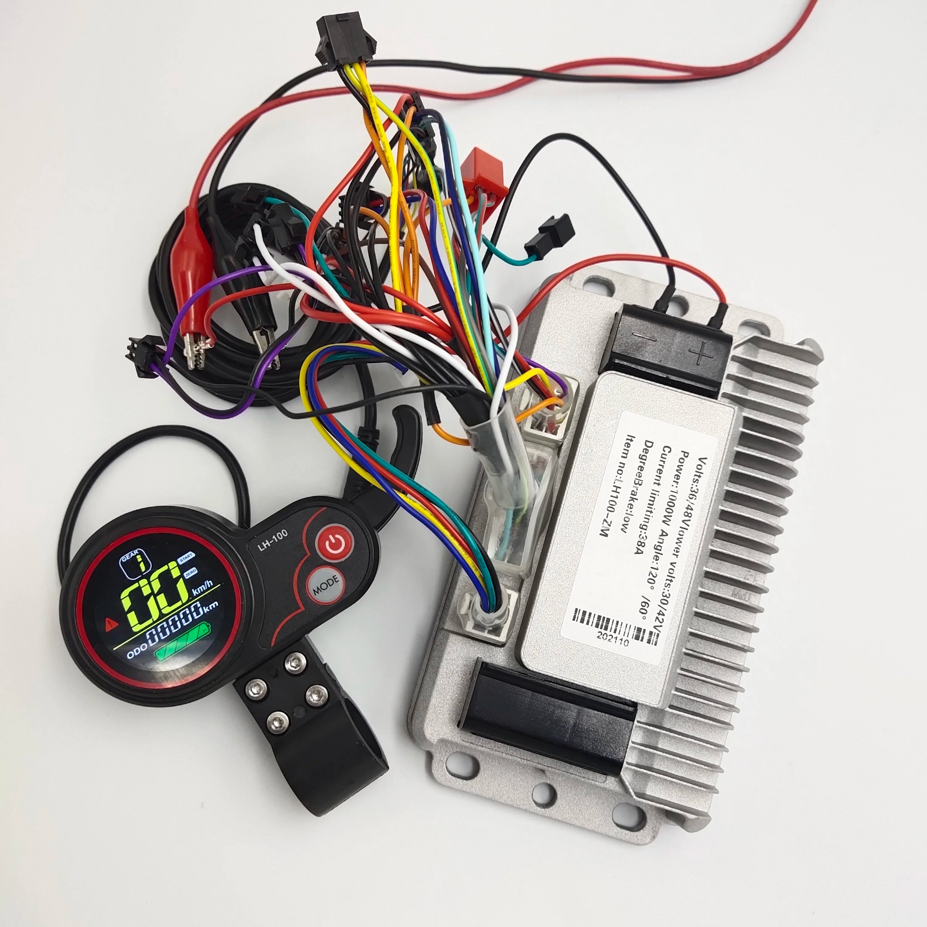 LH100 DISPLAY+SINEWAVE Squarewave Controller 36v48v60v72v1000w1200w With Cast Aluminum Shell for Electric Scooter Tricycle BIKE
