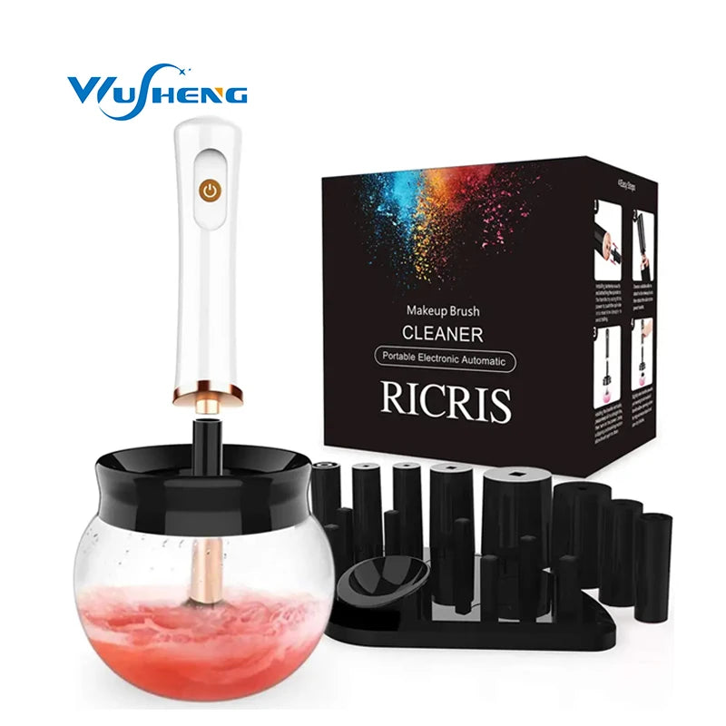 USB Rechargeable Electric Makeup Brush Cleaner Automatic Drying Tool