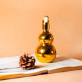 Wholesale Essential Oil Bottle 10ml Gourd-shaped Gold Glass Essential Oil Perfume Bottle With Dropper Bottle