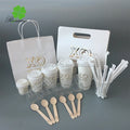 Customized Disposable Clear Paper Cups with Lids and Straws 10oz 12oz 16oz Sizes for Beverages DIY Printing Available