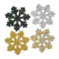 Diy Garment Craft Accessories Upholstery Diamond Motif Snowflake Patches Hat Shoes Iron-on Applique Resin Hotfix Rhinestones
