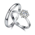 Lovers Silver-plated Ring Women Open Live Men and Women Diamond Ring Fashion Women's Hand Jewelry Manufacturers Custom