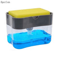 Epsilon Diymore Factory Epsilon Hot Home Clean 2 in1 Dish Washing Foam Soap Sponge Hand Caddy Soap Dispenser for Kitchen Sink MegaBDM