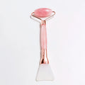 DIY Factory Direct Green Jade Derma Roller Rose Quartz Roller Brush
