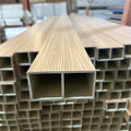 SONSILL 100*50 Column Wood Plastic Composite WPC Square Tube Ceiling for Bathroom Hotels