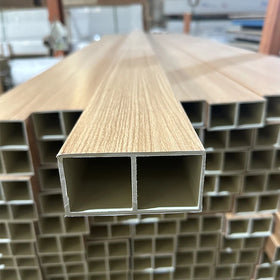SONSILL 100*50 Column Wood Plastic Composite WPC Square Tube Ceiling for Bathroom Hotels