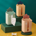 HelloWorld Household Wall Mounted Paper Towels No Trace Free Punching Cute Radish Tray Toilet Wash Towel Storage Box