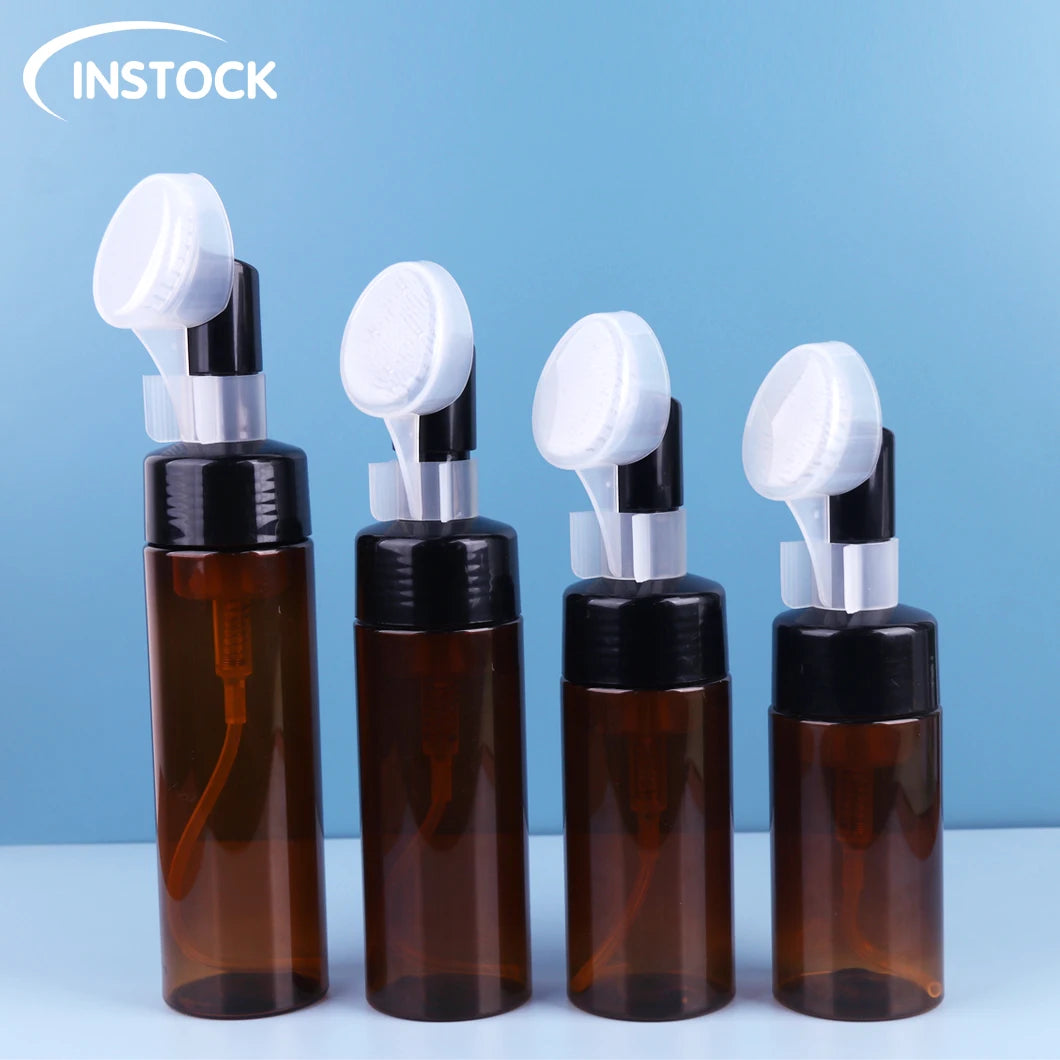Instoock Cosmetics Empty Foam Pump Bottle 100ml 120ml 150ml 200ml Soap Dispenser Hand Face Wash Plastic Containers