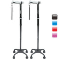 Rehand Quad Cane Folding Walking Stick 78-96cm Adjustable Aluminium Lightweight 0.8kg Model 0026
