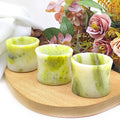 Crystal Crafts Wholesale Natural Healing Stones Wine Glasses Lantian Jade Gemstone Teacups