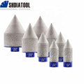 20/25/35/50mm M14 / 5/8''-11 Thread Diamond Beveling Trimming Chamfer Bit Cone Carve Polishing Grinding Bit Tile Cutter