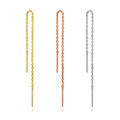 SP Wholesale Fashion Simple Style 18K Gold Plated S925 Sterling Silver Made Gold Wire Earrings