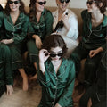 Fung 6001 Gift for Female Best Quality Spandex +polyester Sleep Mask Pillowcases Pure Silk Pajama Set