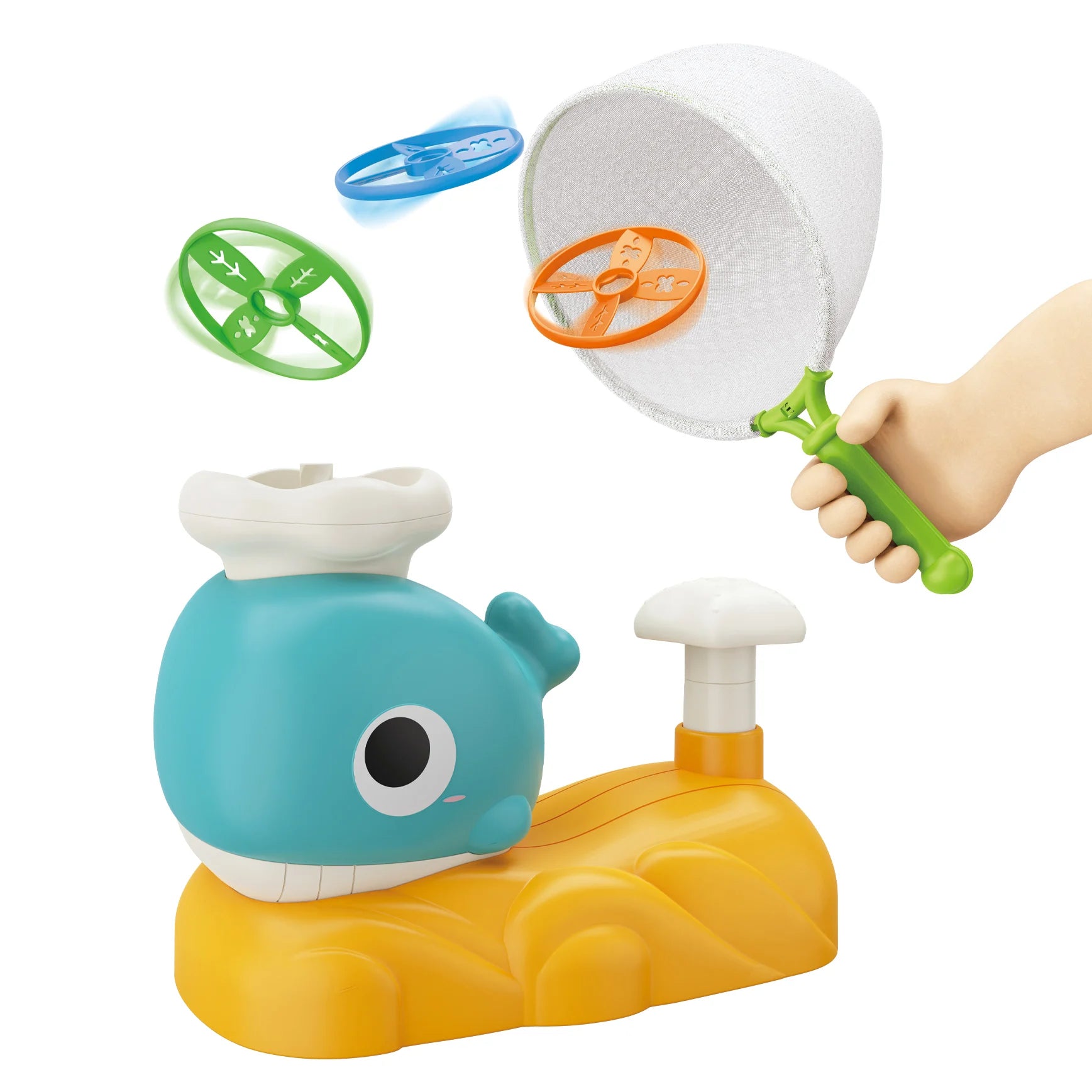Hot Selling Children's Outdoor Sports Toy Ejection Foot Stepping on Flying Saucer Disc Set Plastic Shooting Game