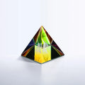 MH-PY027 Wholesale Custom Printing Glass Paperweighyt 3d Laser Crystal Pyramid