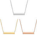 New Designs Stainless Steel Wholesale Customized Blank Bar Pendant Necklace