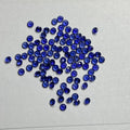 Synthetic Round Brilliant Cut 0.8mm to 3mm Royal Blue Sapphire Corundum Small Size Loose Gemstones