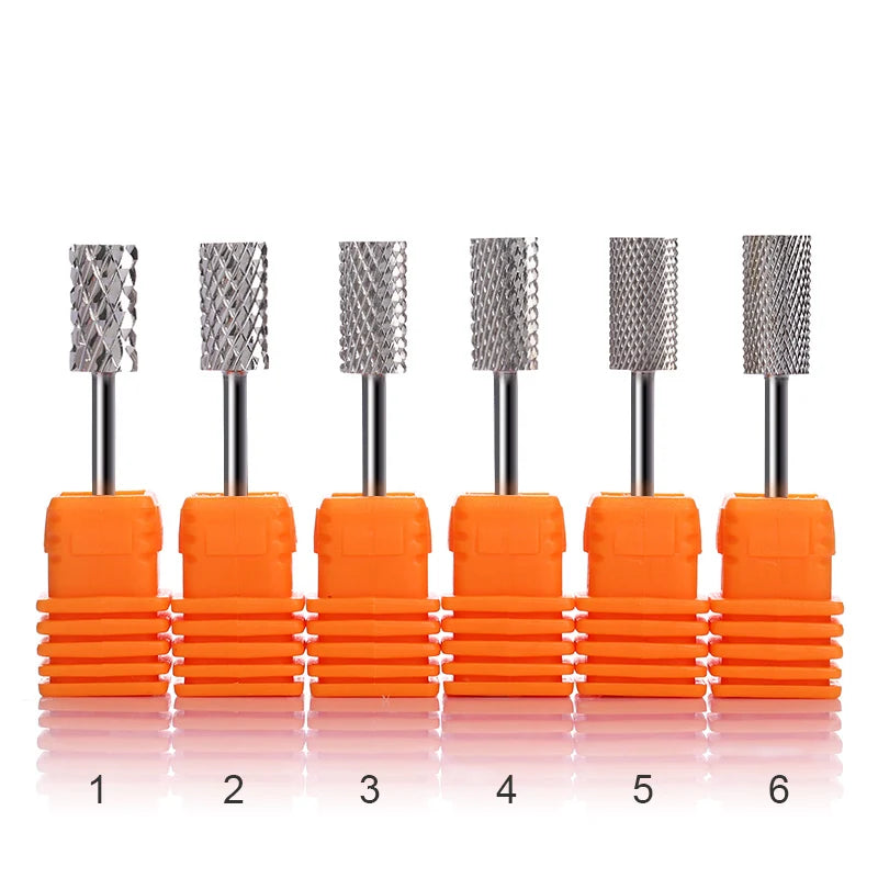 Stainless Steel Nail Drill Bit Diamond 6.6mm Mandrel Crystal Nail Drill Low Vibration 4xc Nails Drill Bit