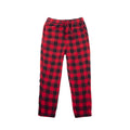 Chinese Factory Custom Red Plaid Flannel Trousers Flannel Pajama Pants 100% Cotton Small MOQ