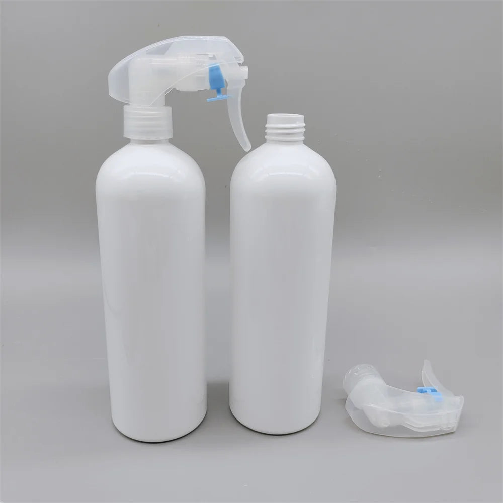 16oz 500ml PET Opaque Luxury Plastic Trigger Spray Bottles With Pump Spreayer Personal Care Screen Printing Surface Handiling