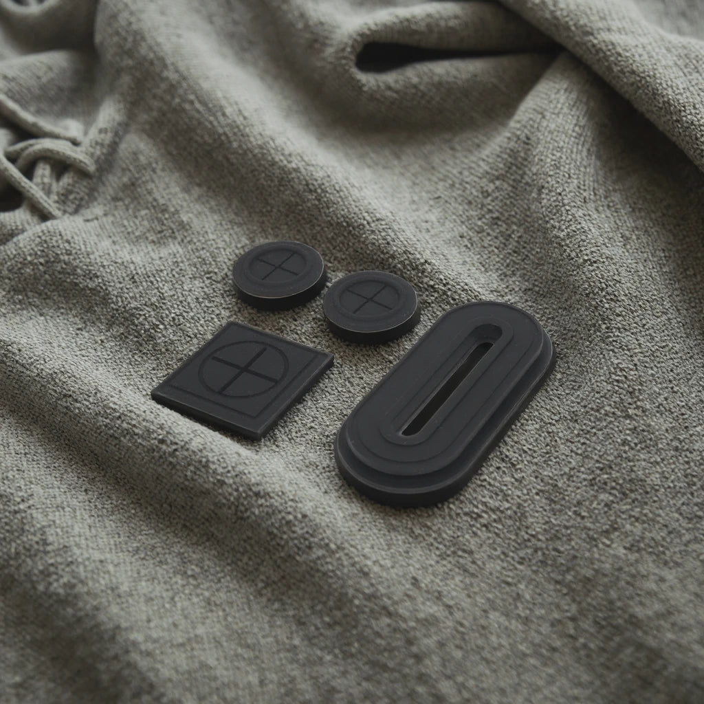 Wholesale 3D Silicone Earphone Port Hole Patch Headphone Rubber Jack for Bag Backpack
